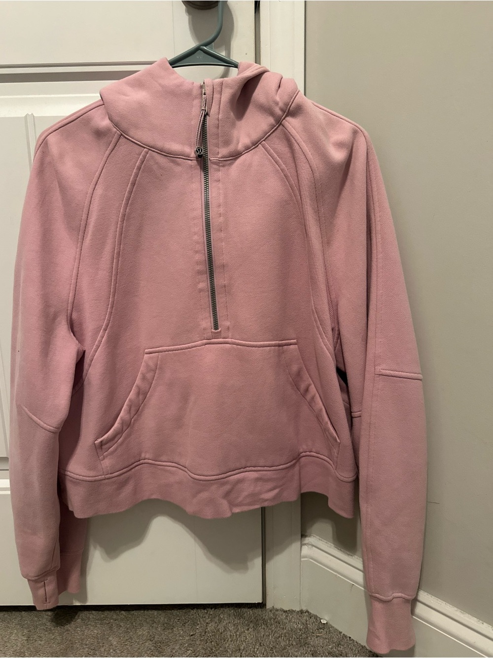 lululemon athletica Pink Half-Zip scuba
